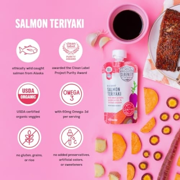 Serenity Kids Baby Food Pouches - Organic & Nutritious 18 Pack