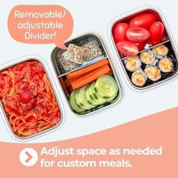 Innobaby Stainless Steel Divided Bento Snack Box for Kids