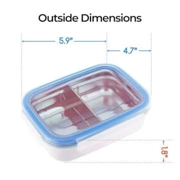 Innobaby Stainless Steel Divided Bento Snack Box for Kids