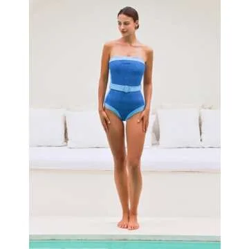 Stylish Black Beaded Halter Swimsuit with Sarong
