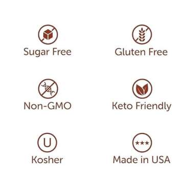 Salted Caramel Syrup Sauce for Coffee Sugar-Free Zero Calories (Pack of 2) - Gluten-Free, Keto Frien...