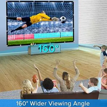 JWSIT 120 inch Portable Projector Screen - Outdoor Movie Fun!