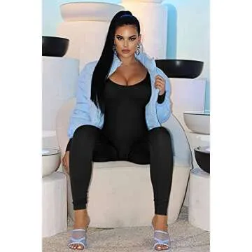 Stylish GOBLES Women's Long Sleeve Bodycon Jumpsuit
