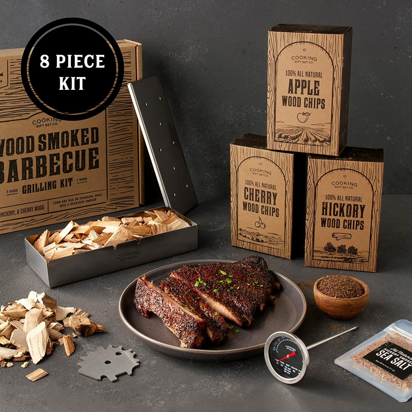 Wood Smoked Grill Set for Flavorful BBQ Cooking
