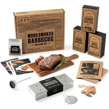 Wood Smoked Grill Set for Flavorful BBQ Cooking