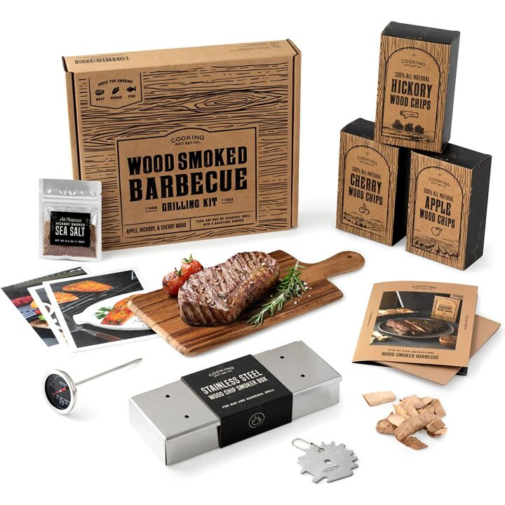 Wood Smoked Grill Set for Flavorful BBQ Cooking