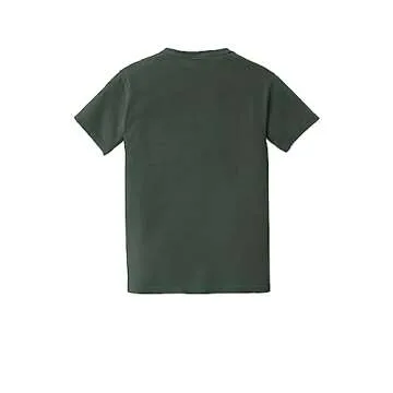 Comfort Colors Men's Adult Short Sleeve Pocket Tee, Style 6030 (Large, Blue Spruce)