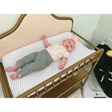 Premium Baby Changing Pad Covers 4 Pack - Stylish & Soft