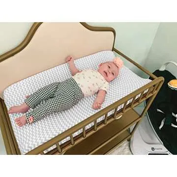 Premium Baby Changing Pad Covers 4 Pack - Stylish & Soft