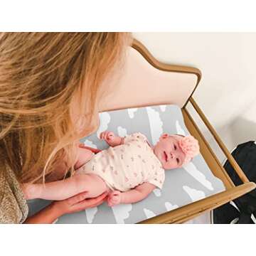 Premium Baby Changing Pad Covers 4 Pack - Stylish & Soft
