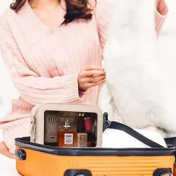 Duolan Clear Makeup Bag Portable Organizer for Travel