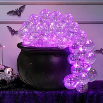 ORIENTAL CHERRY Halloween Decorations Indoor - DIY Bubbling Cauldron Set - Black Plastic Bowl Hocus ...