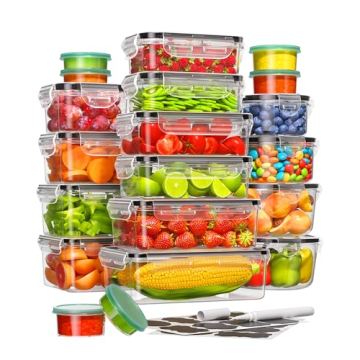 40-Piece Food Storage Containers with Lids - Kitchen Organization Essentials