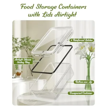 40-Piece Food Storage Set with Lids for Kitchen Use