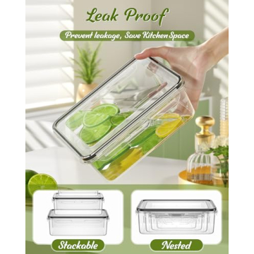 40-Piece Food Storage Set with Lids for Kitchen Use