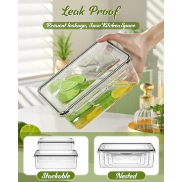 40-Piece Food Storage Set with Lids for Kitchen Use