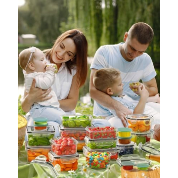 40-Piece Food Storage Set with Lids for Kitchen Use