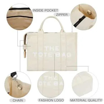 GLOD JORLEE Canvas Bag for Women - Trendy & Spacious Tote