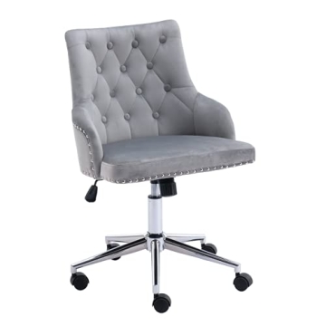 Freemax Velvet Desk Chair Stylish Comfortable Office Chair