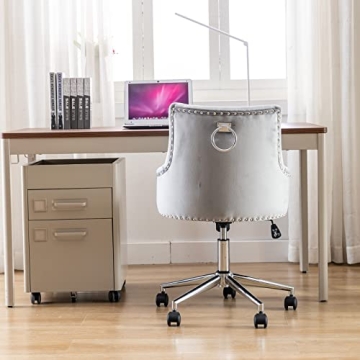 Freemax Velvet Desk Chair Stylish Comfortable Office Chair