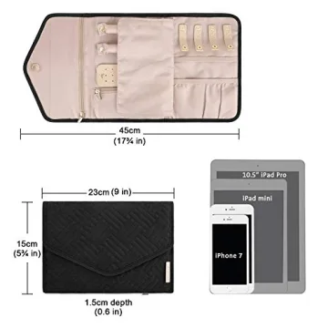 BAGSMART Travel Jewelry Organizer - Compact & Stylish
