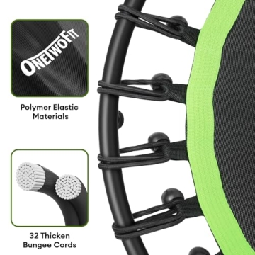 ONETWOFIT Rebounder Mini Trampoline for Home Workouts