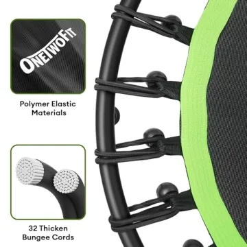 ONETWOFIT Rebounder Mini Trampoline for Home Workouts