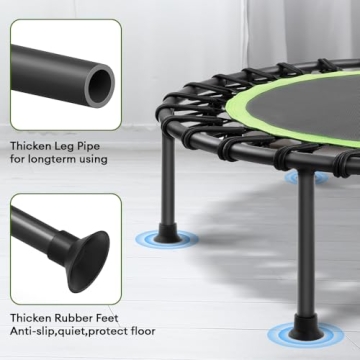 ONETWOFIT Rebounder Mini Trampoline for Home Workouts