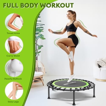 ONETWOFIT Rebounder Mini Trampoline for Home Workouts