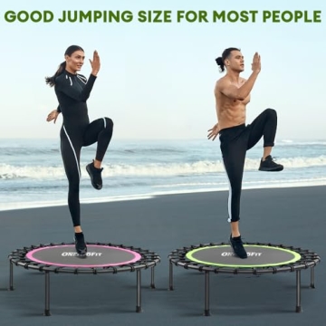ONETWOFIT Rebounder Mini Trampoline for Home Workouts