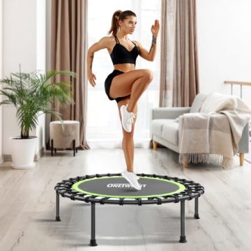ONETWOFIT Rebounder Mini Trampoline for Home Workouts