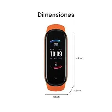 Amazfit Band 5 Activity Fitness Tracker for Women, Alexa Built-in, 15-Day Battery Life, Blood Oxygen, Heart Rate, Sleep & Stress Monitoring, 5 ATM Water Resistant, Health Smart Watch, Orange