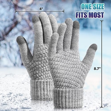 Trifabricy Warm Touchscreen Gloves for Women, 4 Pairs