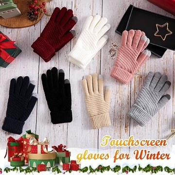 Trifabricy Warm Touchscreen Gloves for Women, 4 Pairs