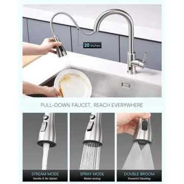 APPASO Touchless Kitchen Faucet with Pull-Down Sprayer