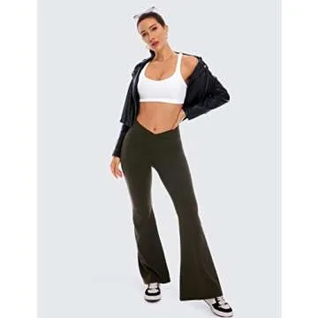 CRZ YOGA Women's Light Support Strappy Sports Bra