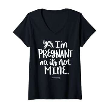 Funny Surrogacy Quote V-Neck T-Shirt for Women