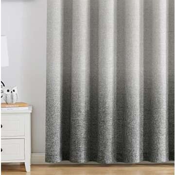 Stylish Ombre Pinch Pleated Curtains - 40x95 inch Set