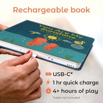 Cali Musical Toddler Book Rechargeable Nursery Rhymes and Songs