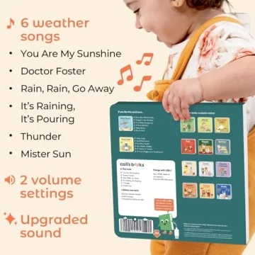 Cali Musical Toddler Book Rechargeable Nursery Rhymes and Songs