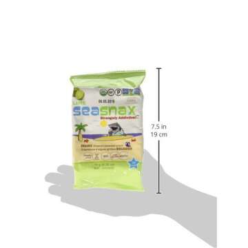 SeaSnax Organic Roasted Seaweed Snack, Lime, 0.36 Ounce (Pack of 12)
