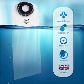 Waterproof Cast and Bandage Protector - Full Leg (M80LL Weight: 112-140 pounds)