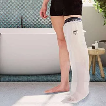 Waterproof Cast and Bandage Protector - Full Leg (M80LL Weight: 112-140 pounds)