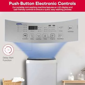 HAMILTON BEACH HBPW3O2AMZ RCA RPW302 Portable Washing Machine, 3.0, White, 3 cu ft