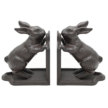 Remenna Rabbit Decorative Bookends for Vintage Decor