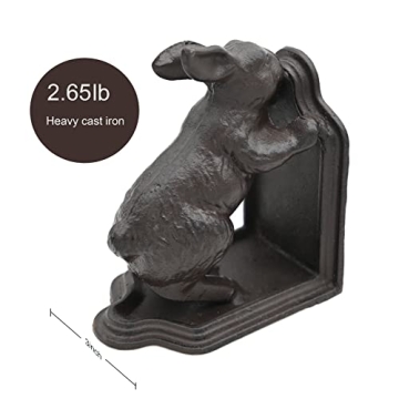 Remenna Rabbit Decorative Bookends for Vintage Decor