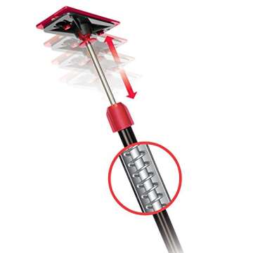 ZIPWALL ZP4 ZipPole 10 Foot Spring Barrier - Durable Dust Barrier Poles (Pack of 4)