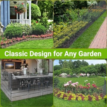 No Dig Decorative Garden Fence - 10 Panels