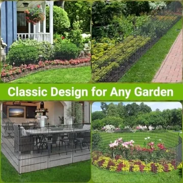 No Dig Decorative Garden Fence - 10 Panels