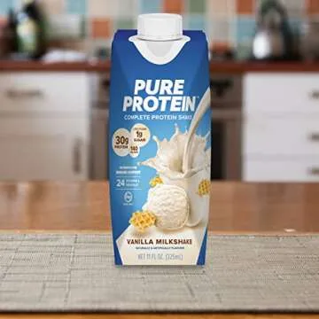 Pure Protein Vanilla Shake - 30g Complete Protein, Keto-Friendly